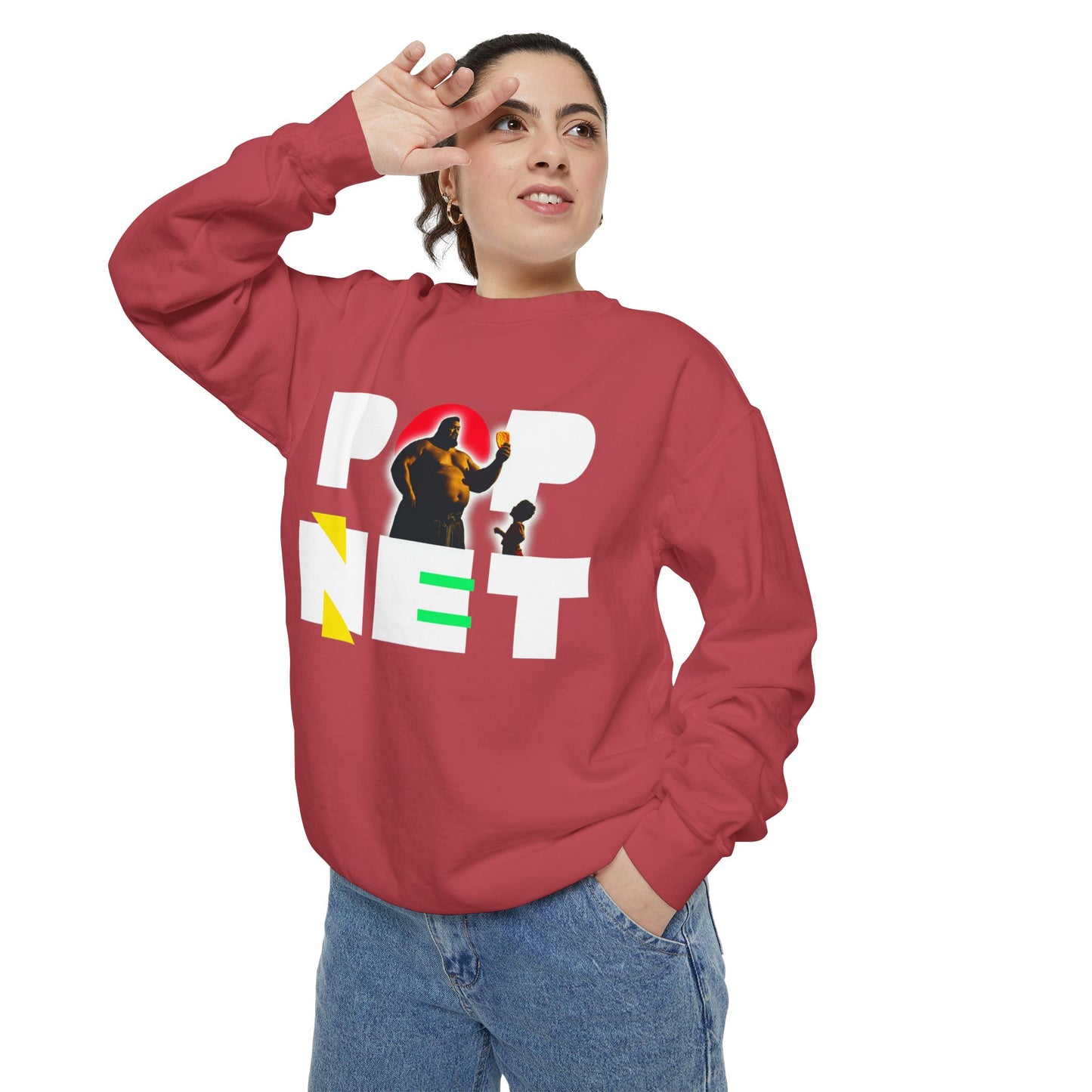 Unisex Garment-Dyed Sweatshirt - Crunch Series on Popnet