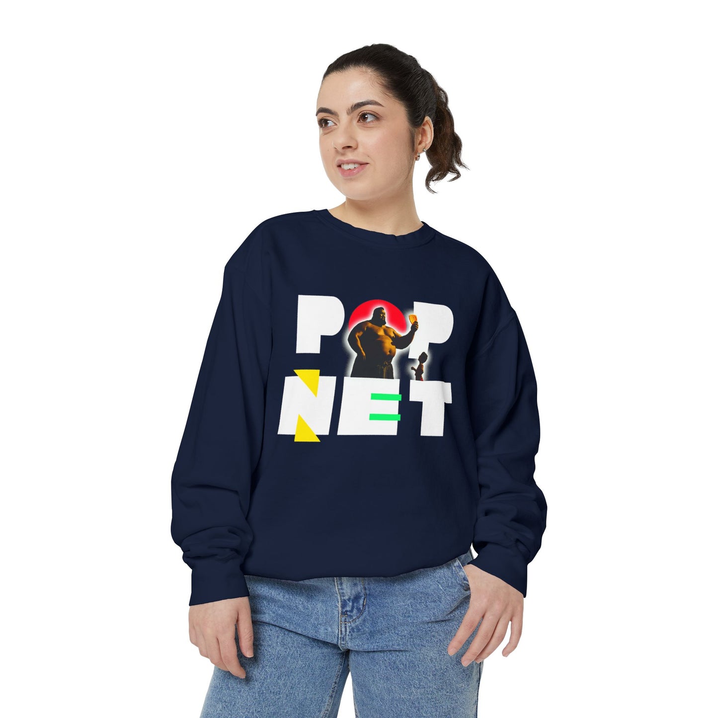 Unisex Garment-Dyed Sweatshirt - Crunch Series on Popnet