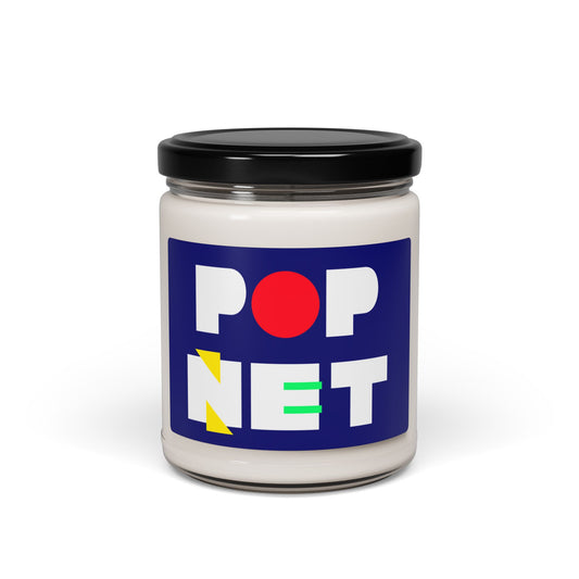 Pop Net Scented Soy Candle - 9oz Colorful Aromatherapy Candle for Cozy Popnet Nights