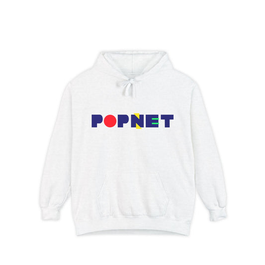 Trendy Popnet Unisex Garment-Dyed Hoodie - Vibrant Tin Foil Hat for Casual Style